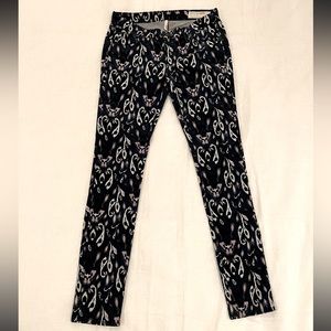 Rag & Bone Corduroy Pattern Jeans Ikat Ink Size 28